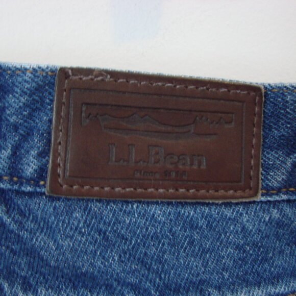LL Bean Classic Fit Jeans Fleece Lined Work Wear Size 40 x 32 - Picture 15 of 16